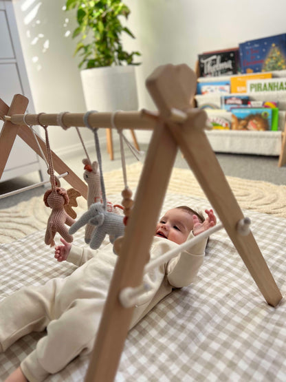 Wooden ‘Crochet Animal’ Play Gym